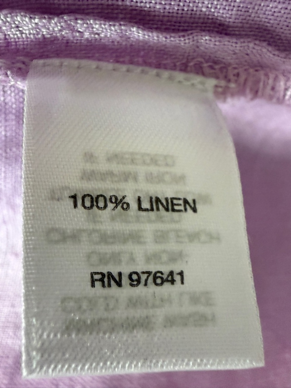 J Jill Lavender Linen Shirt - Long Sleeve -XL - Picture 4 of 5